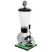 A gray football helmet shaped beer tower.