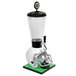 A white football helmet shaped beer tower.