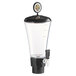 A clear plastic Beer Tubes replacement tube with a black lid.