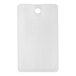 A white plastic case of Wobble Wedge Tapered table wedges with a hole in the middle.