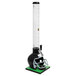 A black football helmet shaped beer tower with a tube inside.