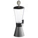 A clear carbon conic Beer Tube with black and silver accents.