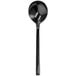 a black fork on a white background