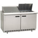 Delfield 4460N-24M 60 inch 2 Door Mega Top Refrigerated Sandwich Prep Table