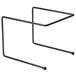 An American Metalcraft black rubberized wire pizza stand with two legs.