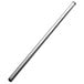 A long silver metal tube on a white background.