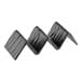 A black faux-slate melamine American Metalcraft taco holder with 2 or 3 compartments.