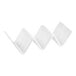 A white melamine taco holder with 2 or 3 compartments.