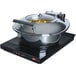 A Hatco Palletti countertop induction warmer with a large metal pot of food inside.
