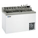 Master-Bilt FLR-80 White Flip Top Ice Cream Dipping Cabinet with Topping Rail - 54 inch