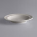 A white bowl with a white rim.
