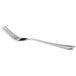 A Libbey stainless steel dinner fork with a silver handle.