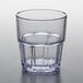 a clear glass with a clear rim