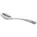 A Libbey stainless steel bouillon spoon with a silver handle and spoon.