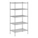 A wireframe of a Regency stainless steel shelf.