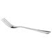 A Libbey stainless steel dinner fork with a silver handle.