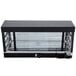 A black and silver Vollrath countertop hot food display warmer with a glass door.