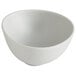 A light gray Riverstone melamine bowl.