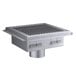 A Regency stainless steel grate for a floor drain.
