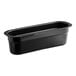 A black rectangular Cambro container with a lid.