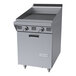 A stainless steel 24-inch Garland briquette charbroiler with storage base and electric ignition.