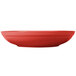 A red CAC Festiware salad/pasta bowl.