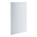 A white plastic strip door with polar reinforced strips.