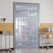 A room in a kitchen with a Curtron Polar Reinforced Strip Door.
