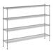 A wireframe of a Regency chrome 4-shelf kit.