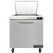 A stainless steel Continental Refrigerator with a glass door.