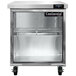 A Continental Refrigerator undercounter freezer with a glass door.