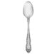 A Walco Patrician stainless steel teaspoon with a white background.