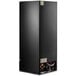 A black Beverage-Air glass door merchandiser freezer.