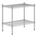 A Regency chrome wire shelf kit with two shelves.