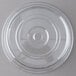 A Carlisle clear polycarbonate plate cover with a circular rim.