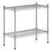 A Regency chrome wire shelf kit with two shelves.