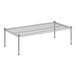 A Regency chrome wire dunnage shelf on a metal frame.