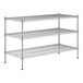 A Regency chrome wire shelving kit with three shelves.