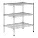 A wireframe of a Regency chrome 3-shelf kit.