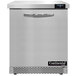 A silver Continental Refrigerator undercounter freezer with a handle.