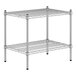 A Regency chrome wire shelf kit with two shelves.