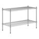 A Regency chrome wire shelf kit with two shelves.