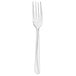A silver Walco Classic Scroll dinner fork with a white background.
