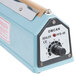 An Omcan 8" manual impulse bag sealer with a timer.