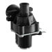 A black plastic Hoshizaki water valve with metal screws.