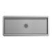 A rectangular 24-inch by 54-inch stainless steel floor trough with a grate cover and central drain.