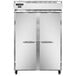 A large white Continental Refrigerator with two doors open.