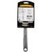 An Olympia Tools chrome plated wrench with a yellow and black handle.