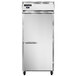 A Continental Refrigerator pass-through refrigerator with a white door and silver border.