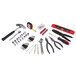 A group of tools in a plastic case.